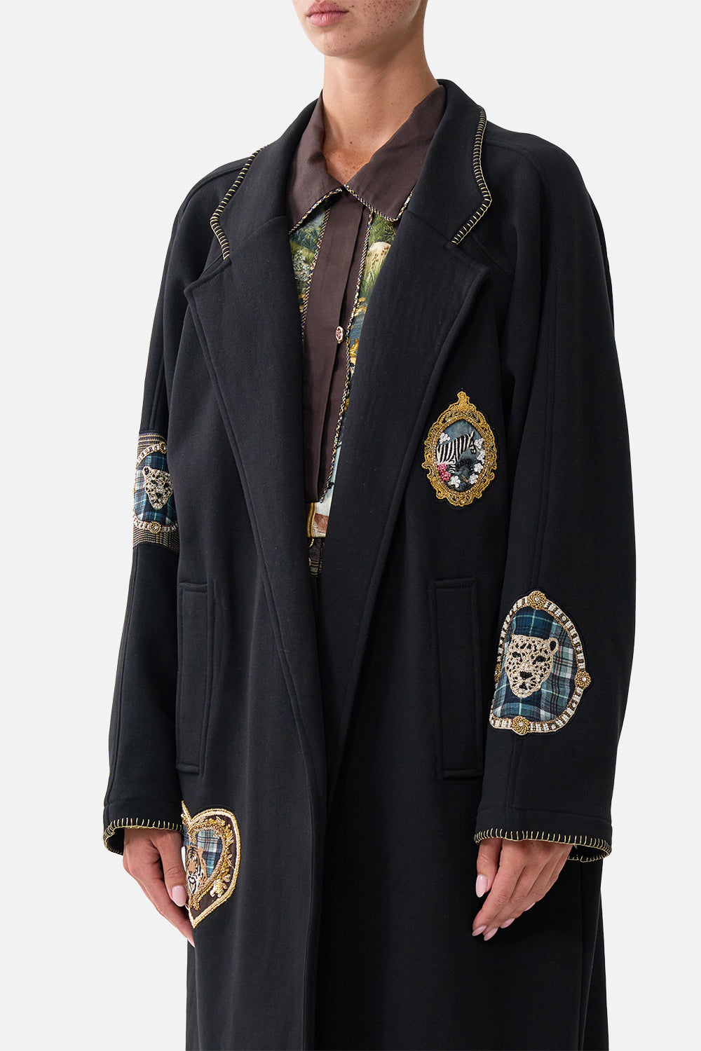 The CAMILLA SWEAT-TRENCH COAT ANIMALS IN THE PALACE