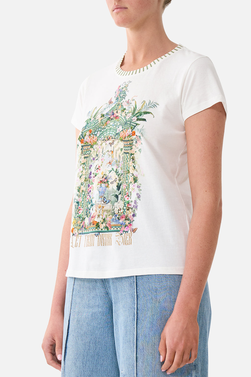 SLIM FIT ROUND NECK T-SHIRT ART FOR THE EMPRESS