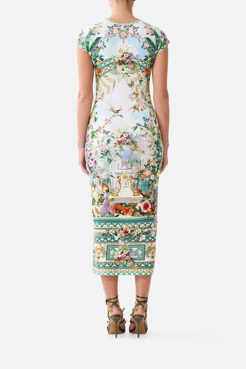 The CAMILLA JERSEY  TANK DRESS WITH CAP SLEEVES ART FOR THE EMPRESS