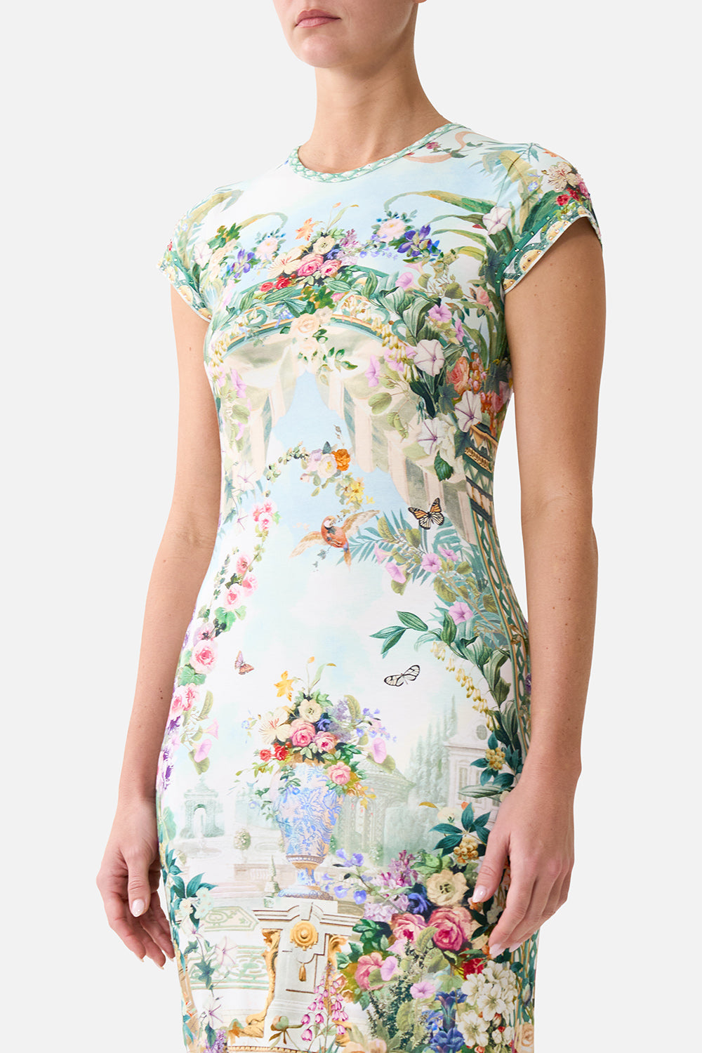 JERSEY  TANK DRESS WITH CAP SLEEVES ART FOR THE EMPRESS