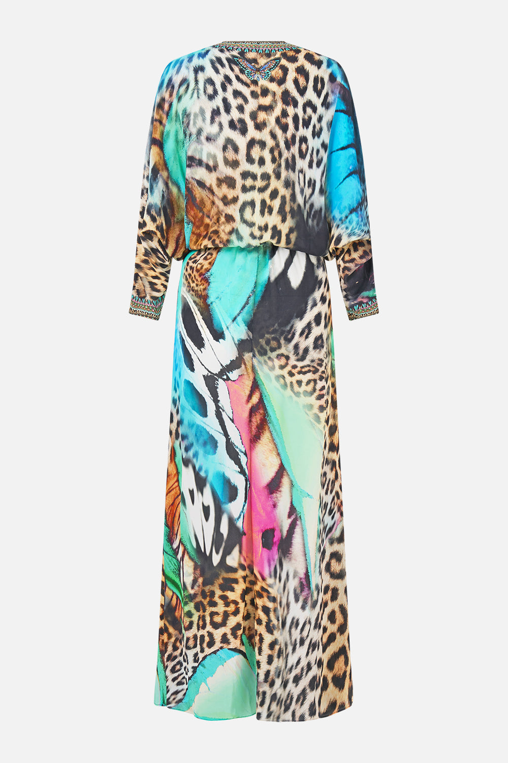 TWIST FRONT BATWING DRESS BUTTERFLY BOHEMIA