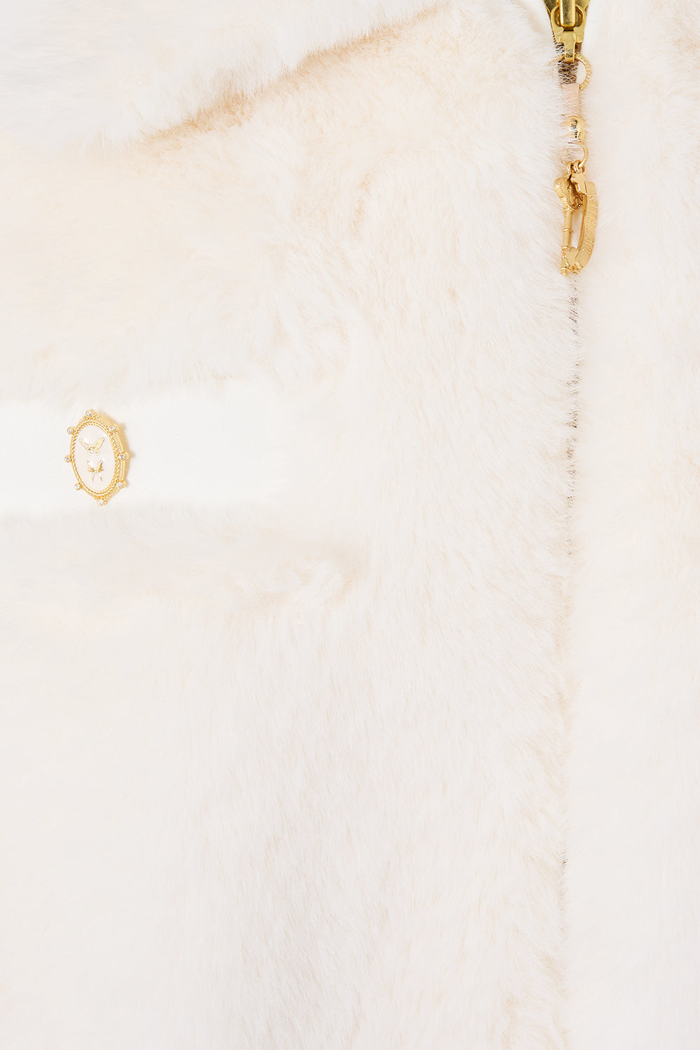 FAUX FUR BOMBER WITH POCKET DETAILS MIDSUMMER MASTERPIECE