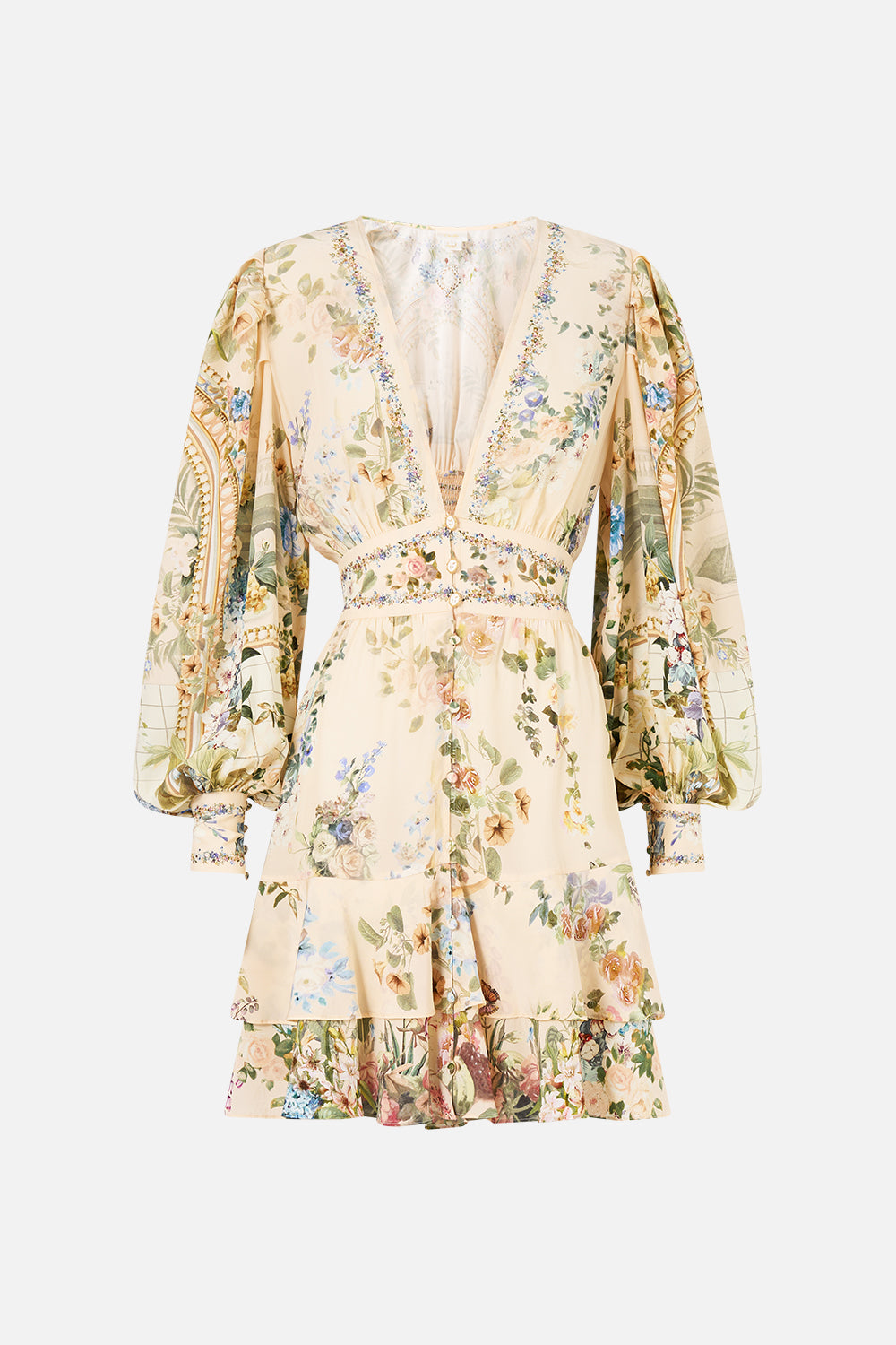 BUTTON FRONT FRILL DRESS MIDSUMMER MASTERPIECE