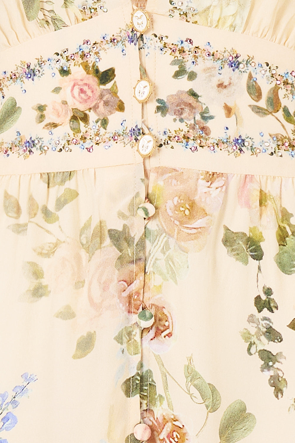BUTTON FRONT FRILL DRESS MIDSUMMER MASTERPIECE