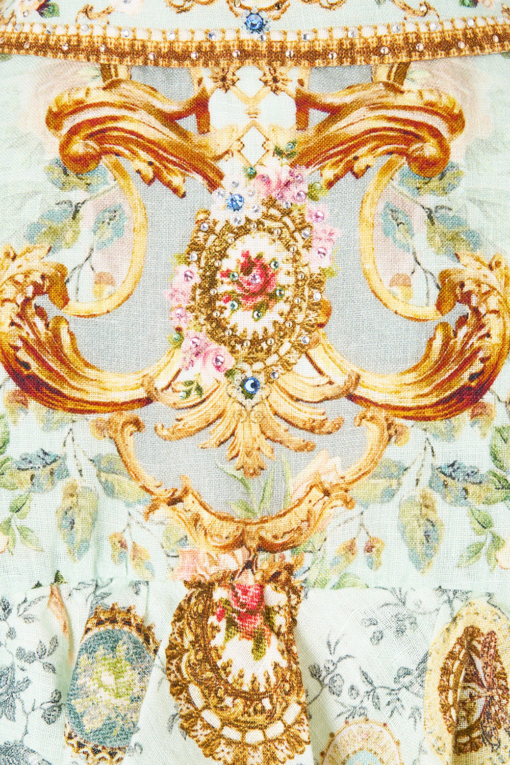 BUTTON SHIRT WITH FRILL DETAIL WILDFLOWER WUNDERLAND
