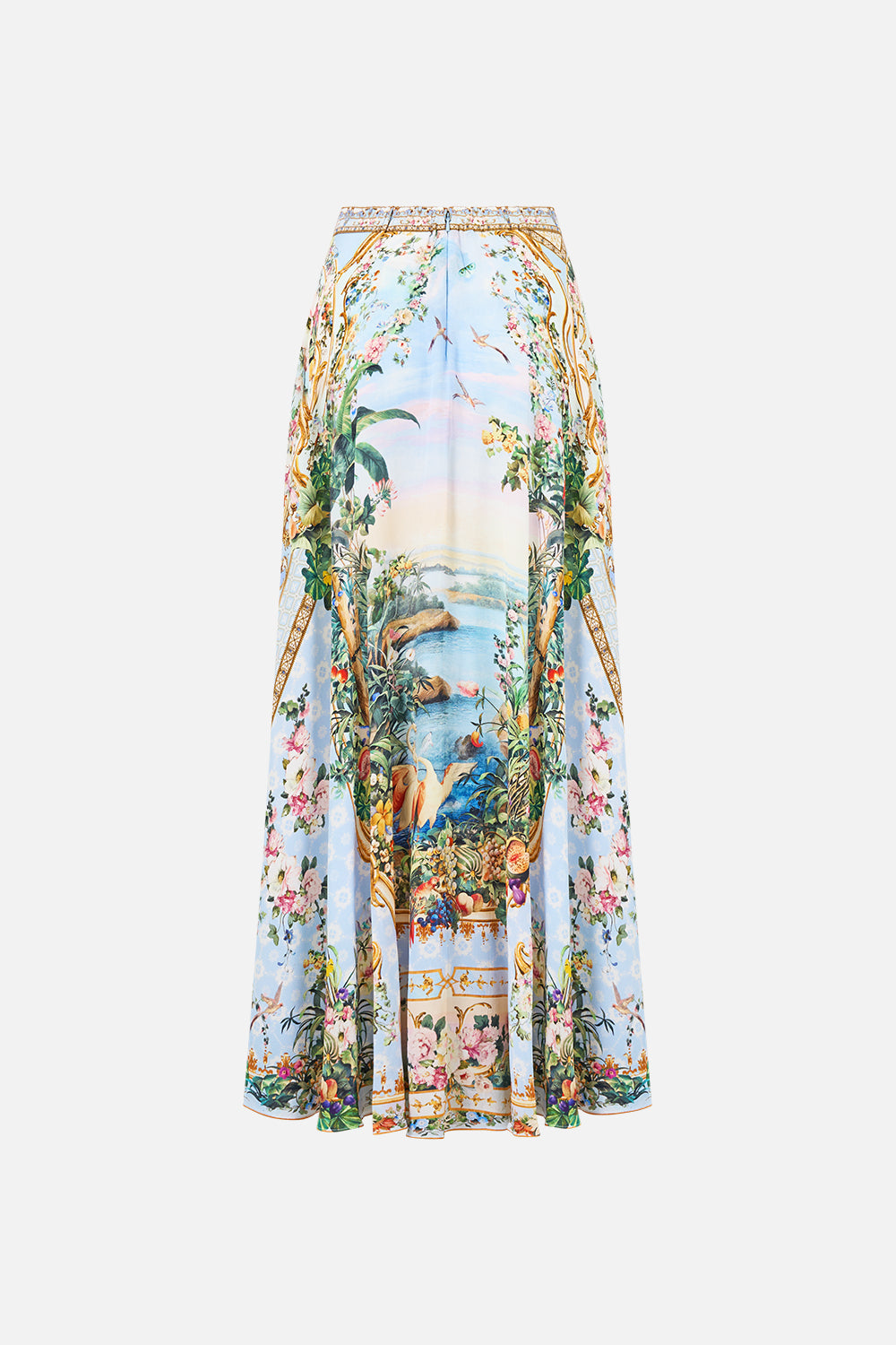 The CAMILLA Maxi Circle Skirt Sisi Society in our Sisi Society print.