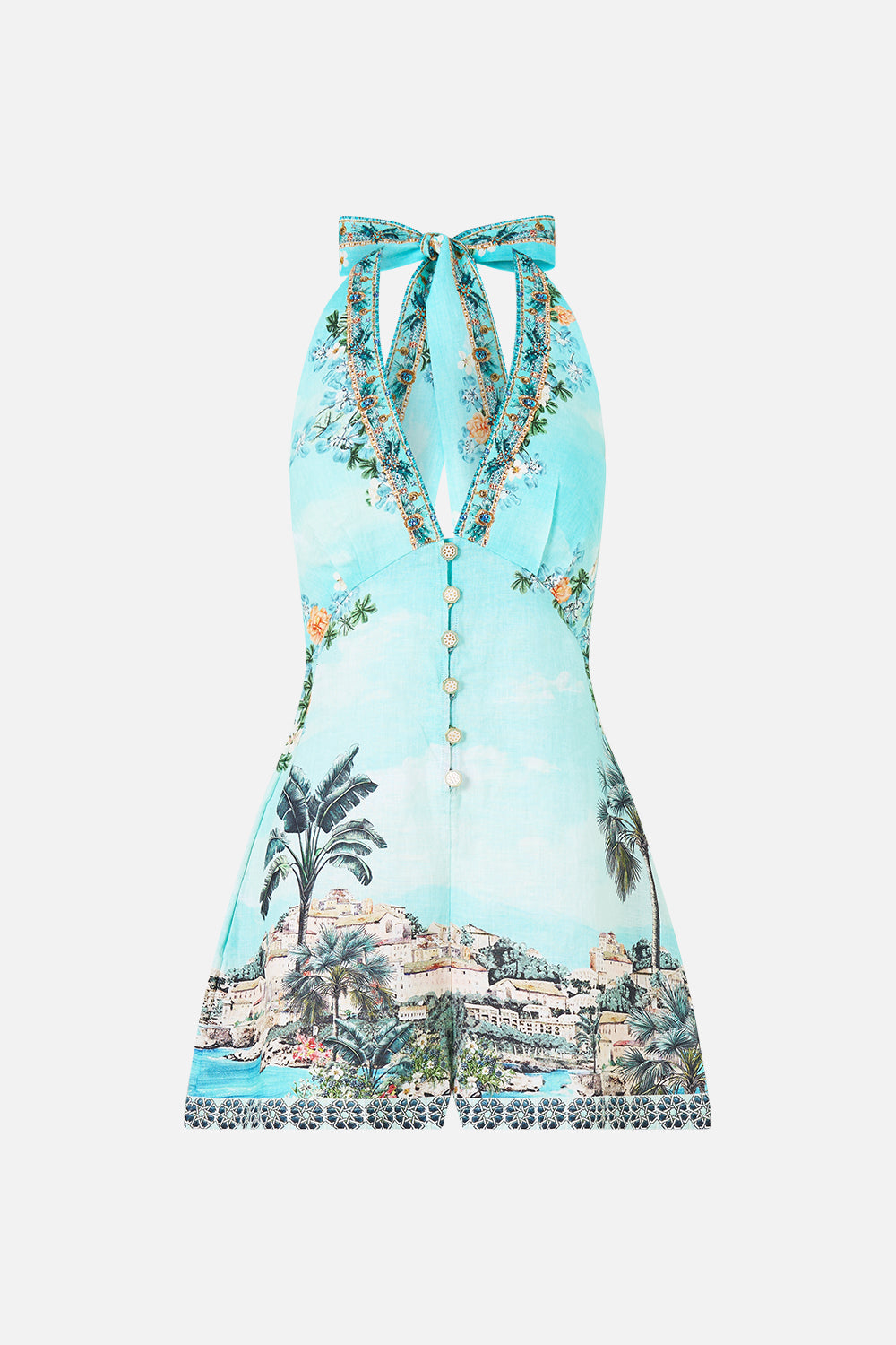 The CAMILLA JERSEY TANK DRESS MAGIC OF THE MERCADO in our  print.