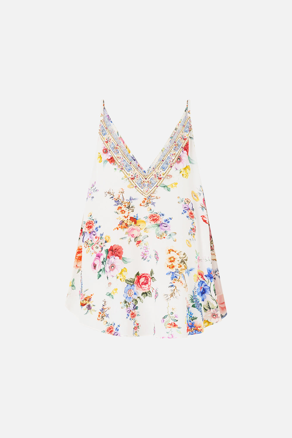 The CAMILLA KIMONO SLEEVE DRESS WITH SHIRRING DETAIL LIVIN LA VIDA ROSA in our  print.