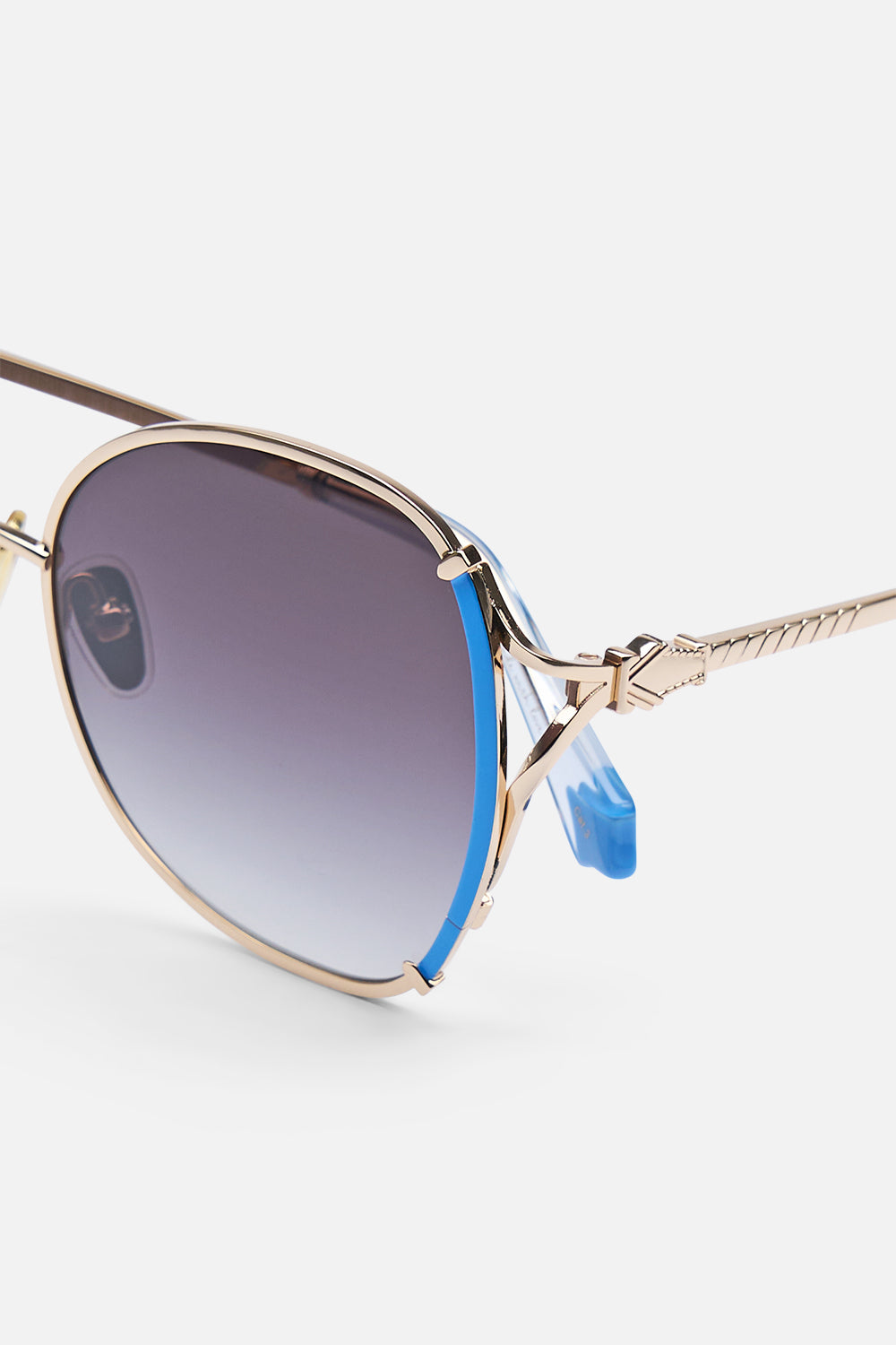 LADY LIBERTINE SUNGLASSES GOLD / BLUE