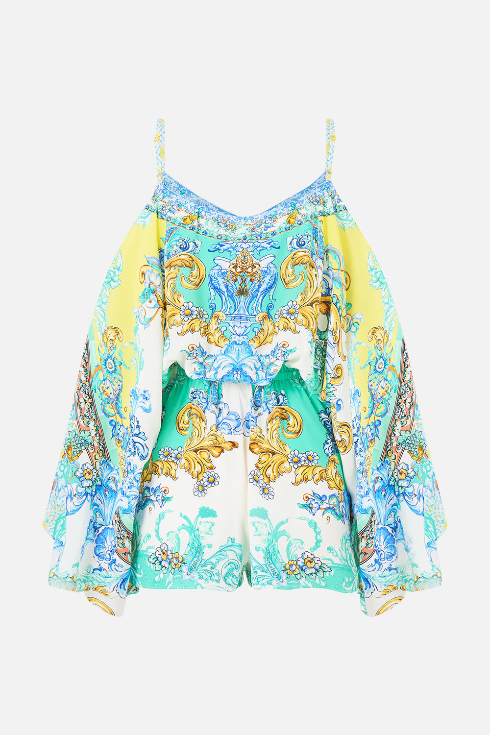 DROP SHOULDER PLAYSUIT DIAL UP THE TILES