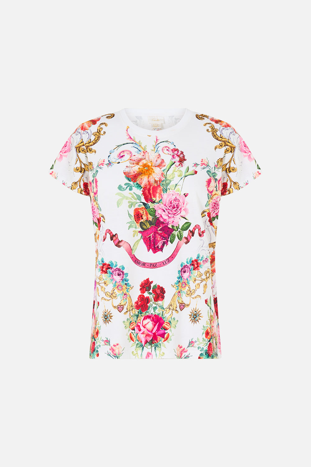 SLIM FIT ROUND NECK T-SHIRT TORERO LIBERTINE