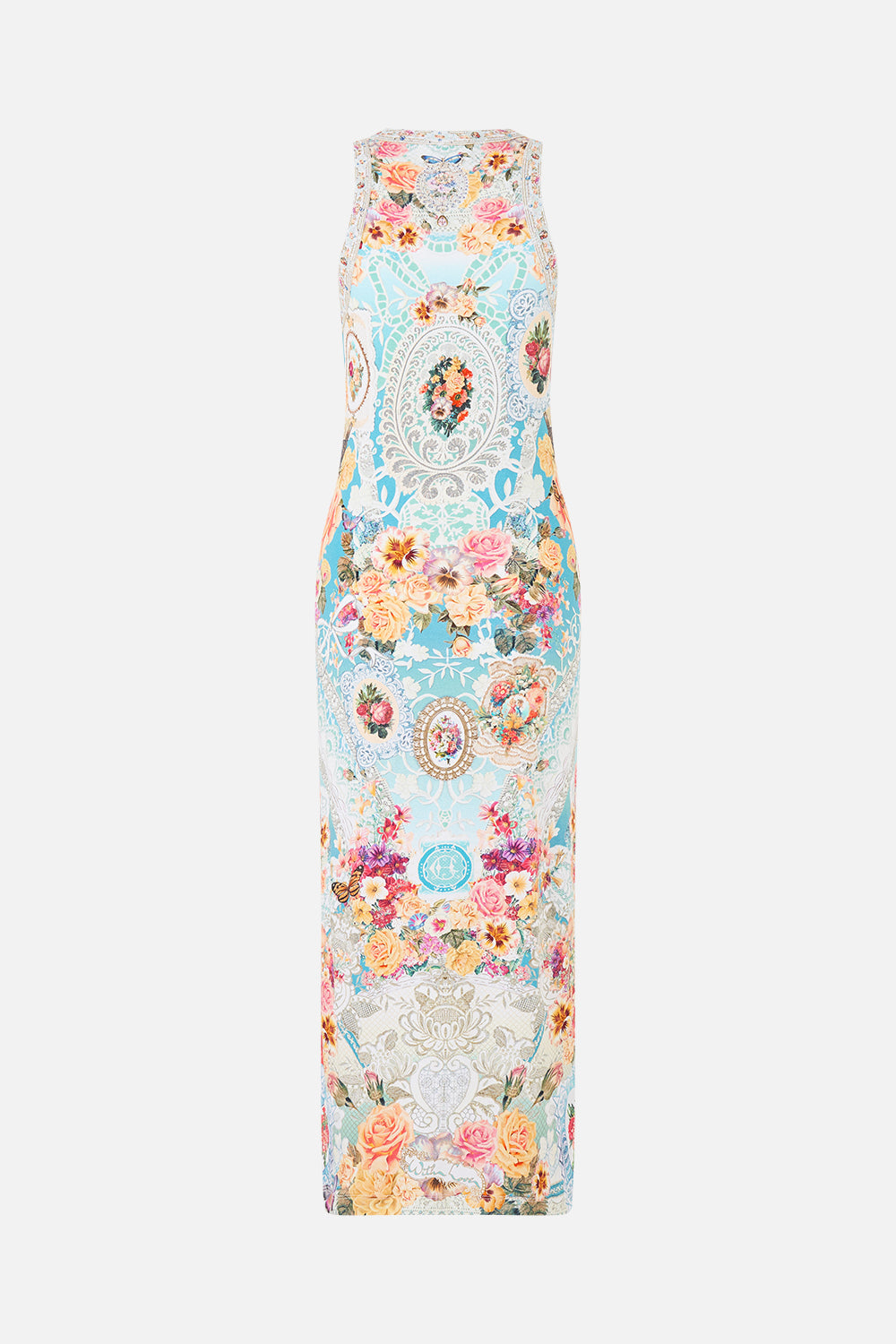 The CAMILLA CROPPED WIDE LEG PANEL PANT PALACE ZOOLOGY in our  print.