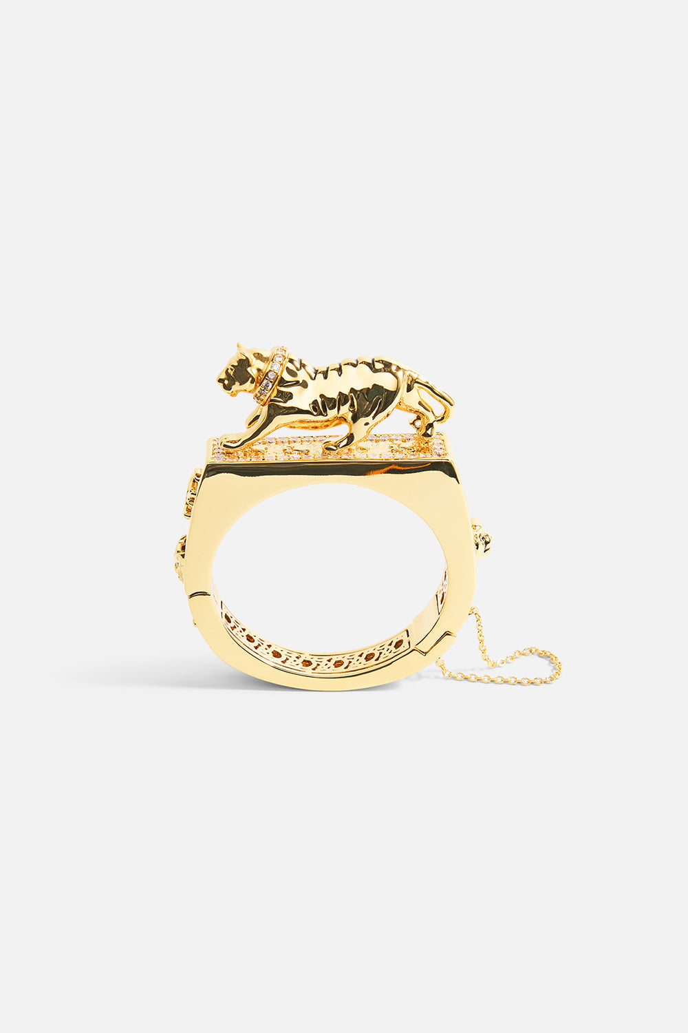 GILDED REALMS LEOPARD CUFF GOLD