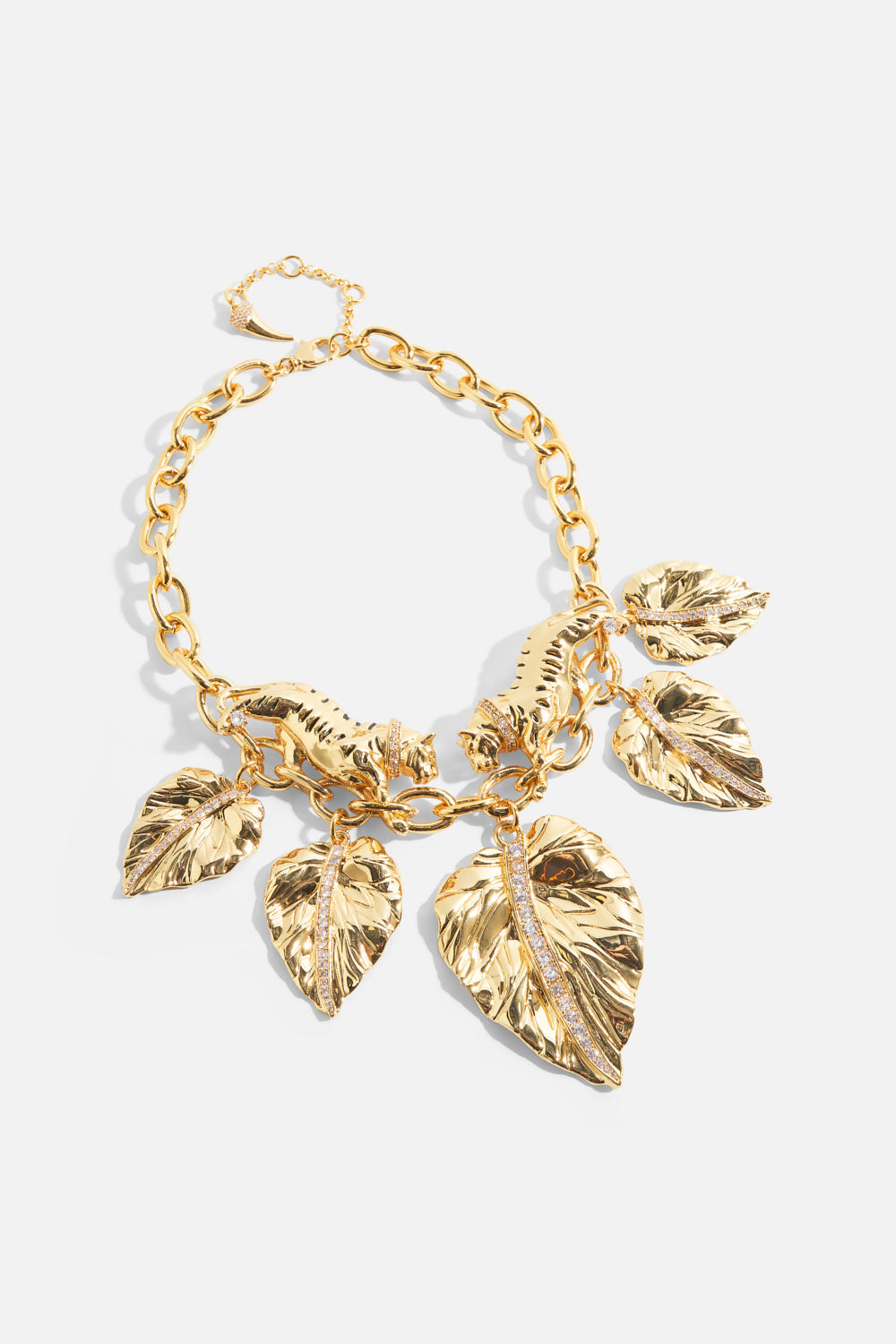 The CAMILLA Gilded Realms Statement Necklace in gold.