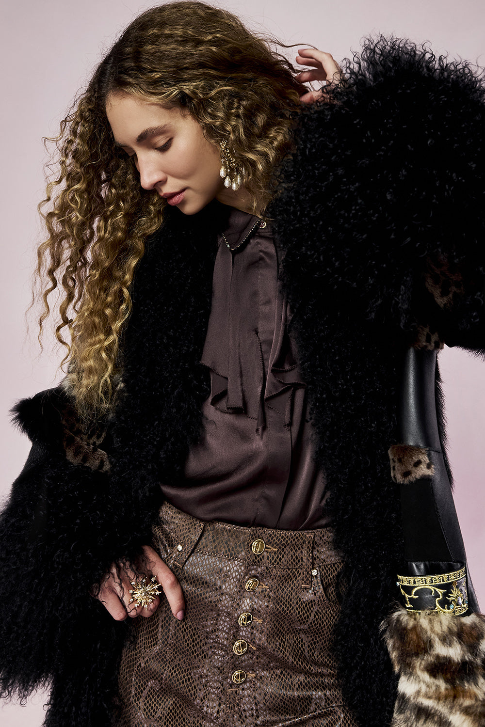 The CAMILLA Empress Of Light Crystal Ring in gold.