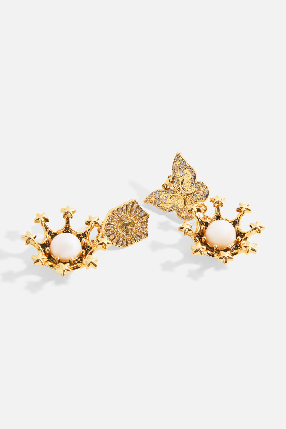 The CAMILLA Empress Of Light Star Earrings in gold.