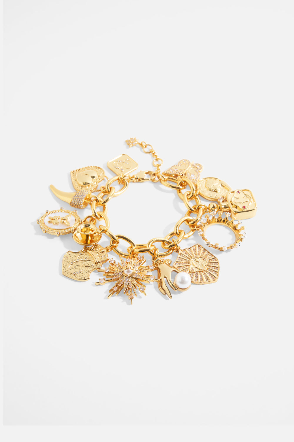 The CAMILLA Palais Aetheria Charm Bracelet in gold.