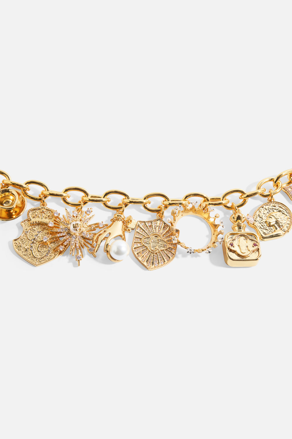 The CAMILLA Palais Aetheria Charm Necklace in gold.