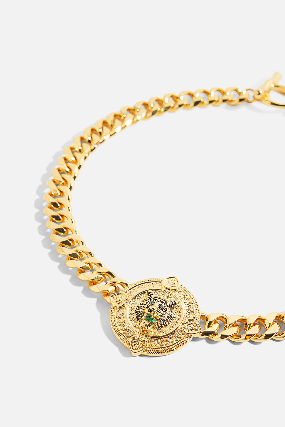 The CAMILLA Imperial Idol Jaggi Necklace in our Gold print.