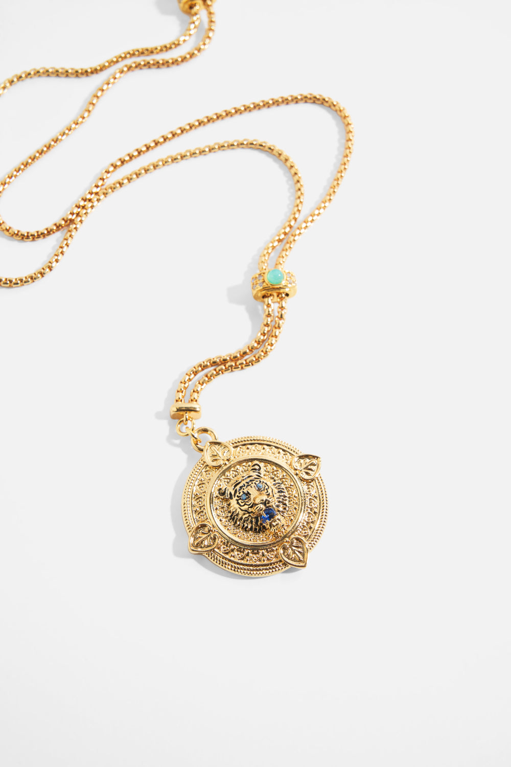 The CAMILLA Imperial Idol Jaggi Pendant Necklace in gold.