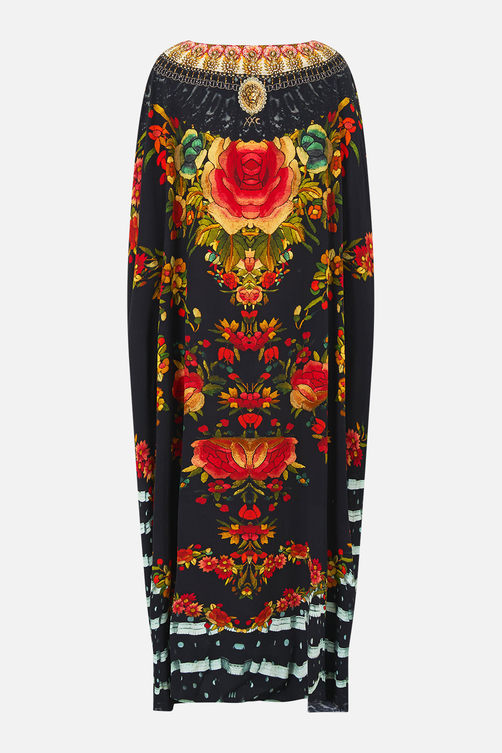 The CAMILLA LONG SLEEVE OVERSIZED SHIRT WITH POCKET MAGIC OF THE MERCADO in our  print.