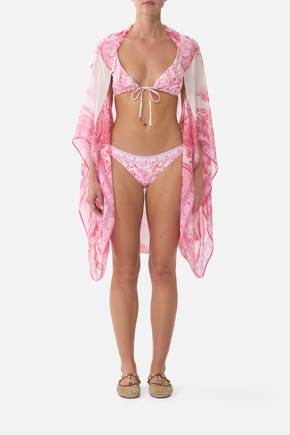 SILK CHIFFON SHRUG LIVIN LA VIDA ROSA