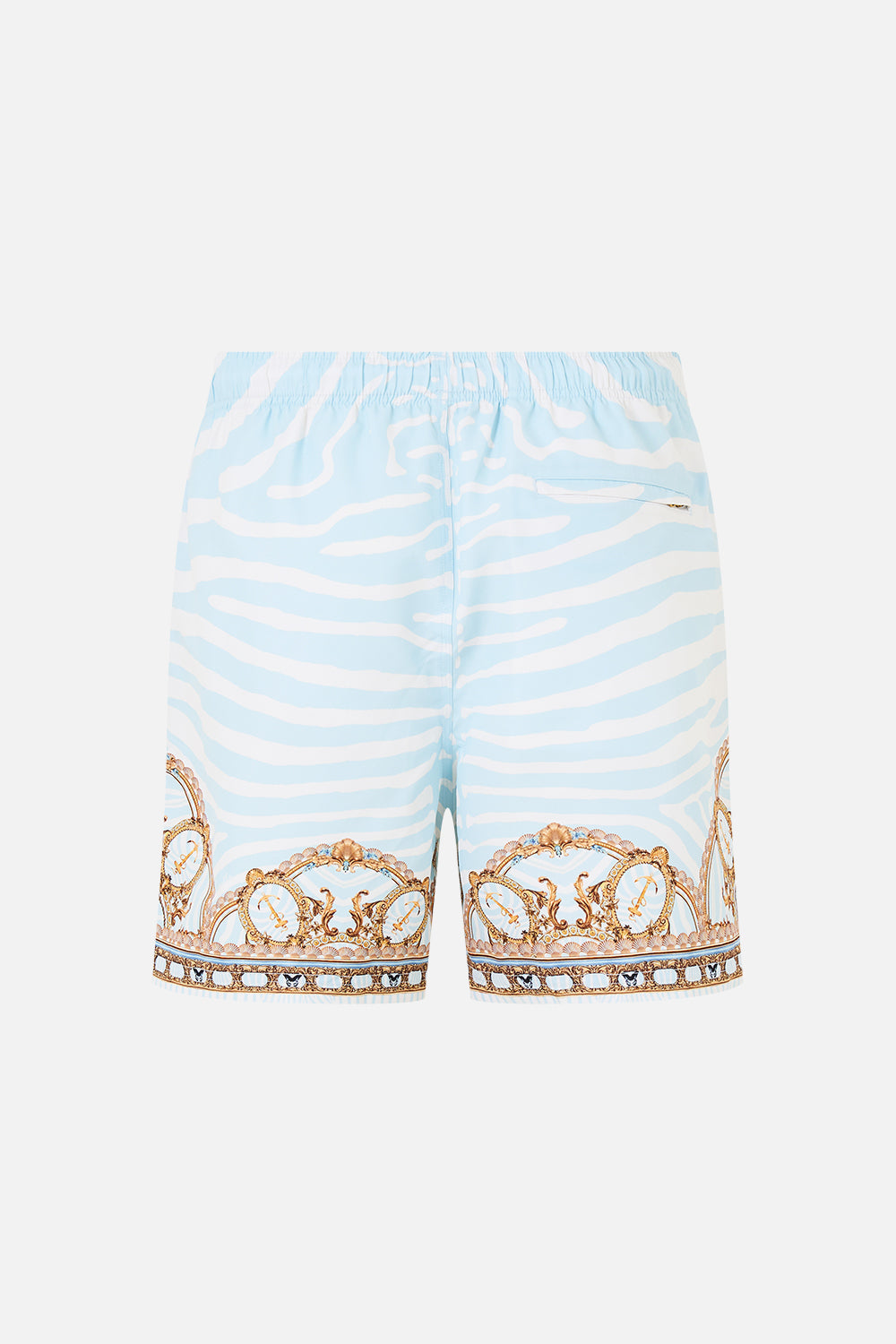 The Mid Length Boardshort With Elastic Waist in print Spirit Of Stripes