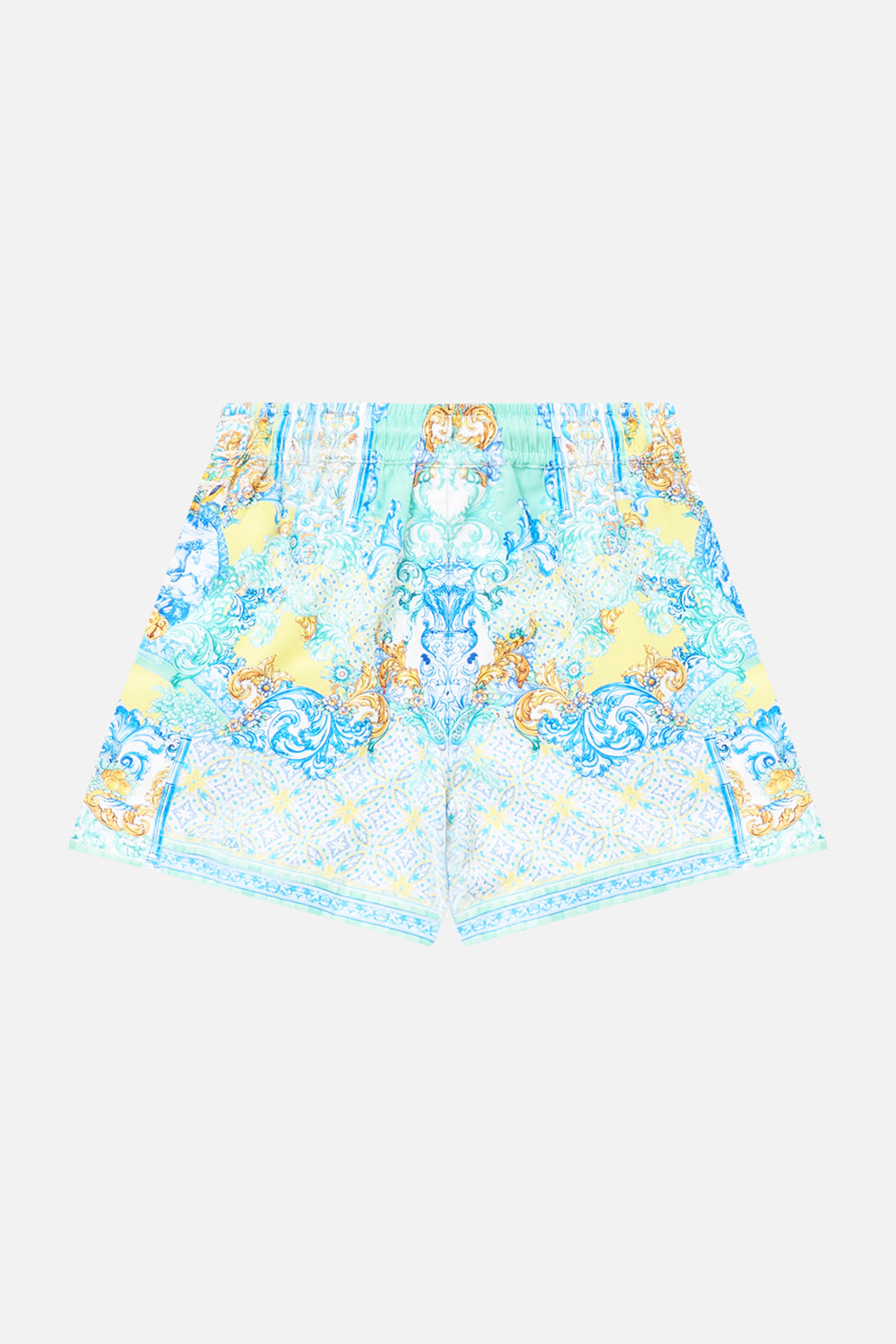 The CAMILLA LONG SLEEVE OVERSIZED SHIRT WITH POCKET WANDERLUST EMPIRE in our  print.