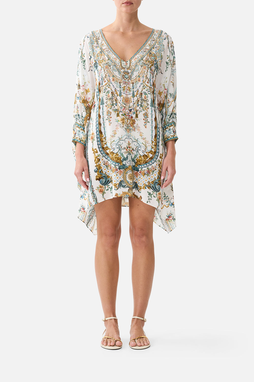 The Ballad Of The Bibliotheque Short Kaftan With Cuff