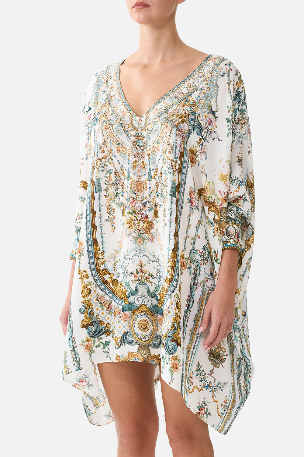 The Ballad Of The Bibliotheque Short Kaftan With Cuff