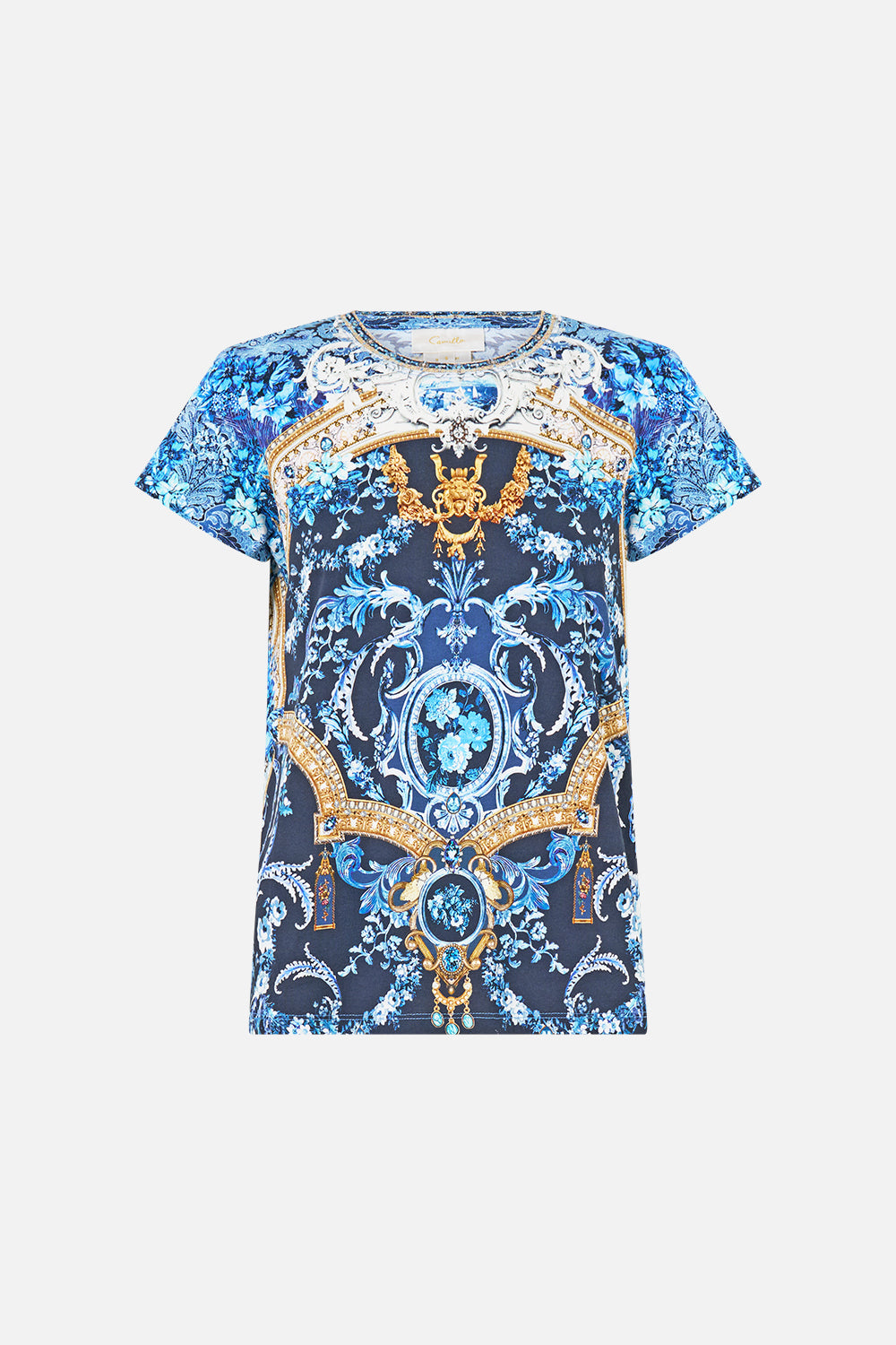 The Sweet Sacre Bleu Slim Fit Round Neck T Shirt