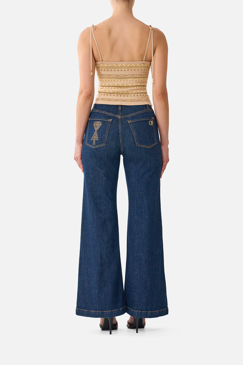 KNIT TANK WITH SILK STRAPS QUEEN OF BOHEMIA