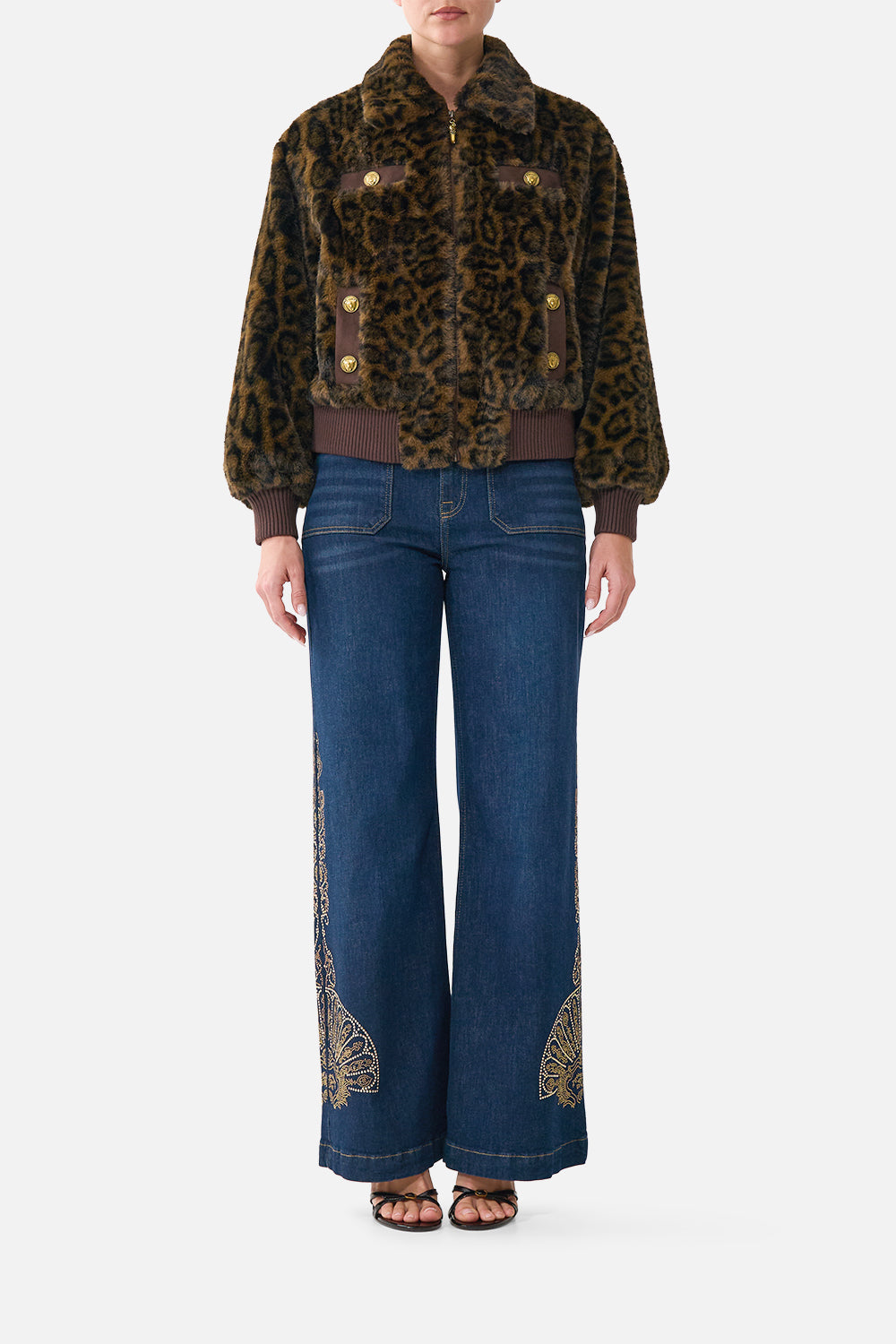 The CAMILLA WAIST TIE SHIRT DRESS CHINOISERIE CHILD in our  print.