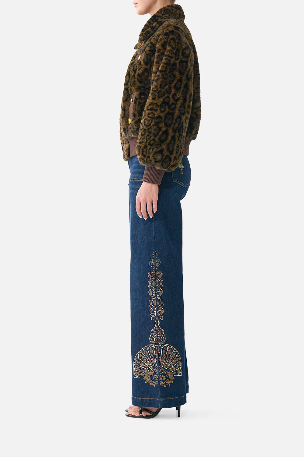 The CAMILLA SHIRT DRESS WITH BACK BUTTON DETAIL ART FOR THE EMPRESS in our ART FOR THE EMPRESS print.
