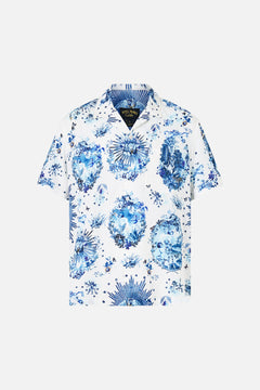 SHORT SLEEVE CAMP COLLARED SHIRT THE PORCELAIN PARLOUR