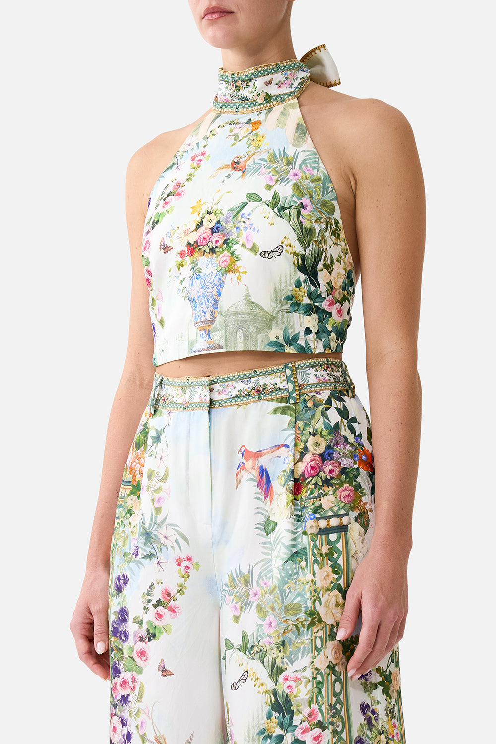 REVERSIBLE HALTER TIE BACK TOP ART FOR THE EMPRESS