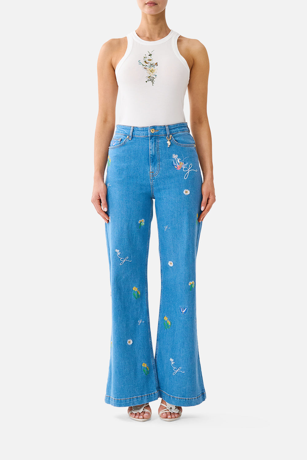 JERSEY TANK TOP DANDELION SKIES