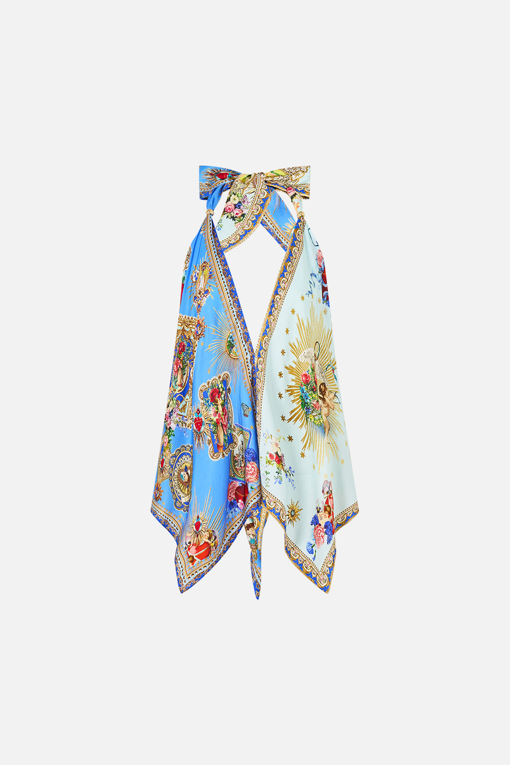 The CAMILLA SCARF TIE TOP VERSES IN VINTAGE