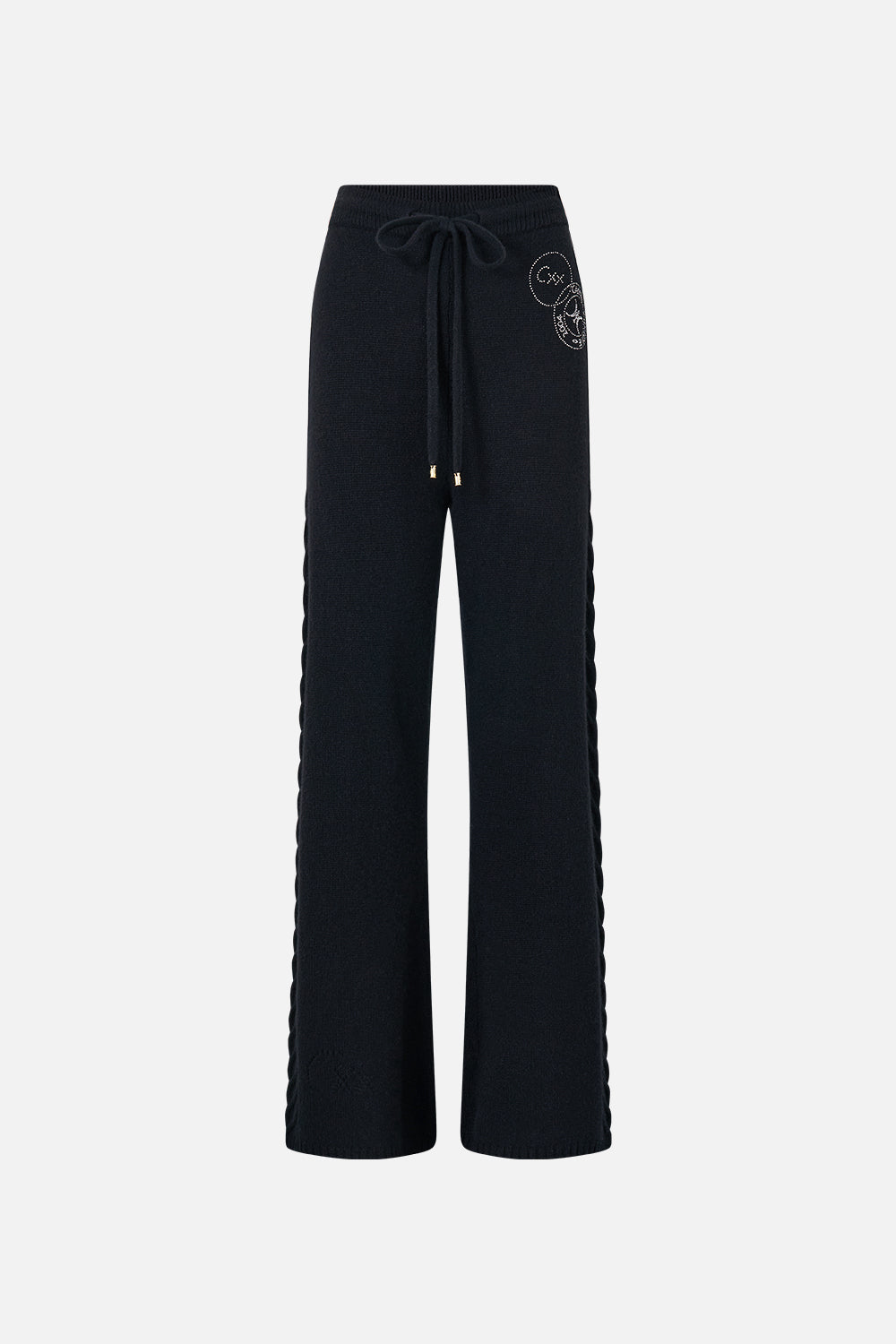 CROPPED KNIT PANT NIGHT GARDEN