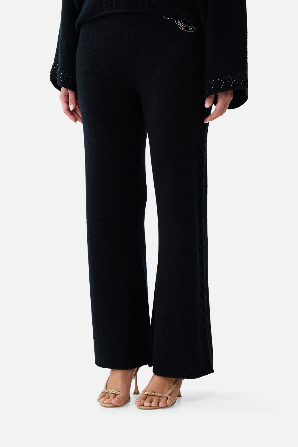 CROPPED KNIT PANT NIGHT GARDEN