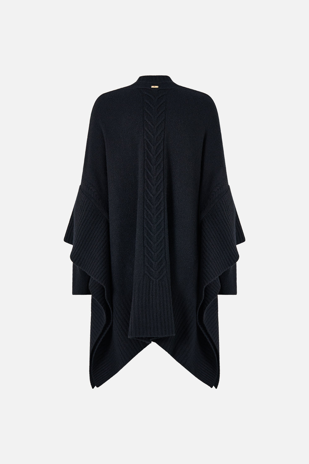 The CAMILLA Cashmere Knit Oversized Layer Night Garden in our Night Garden print.