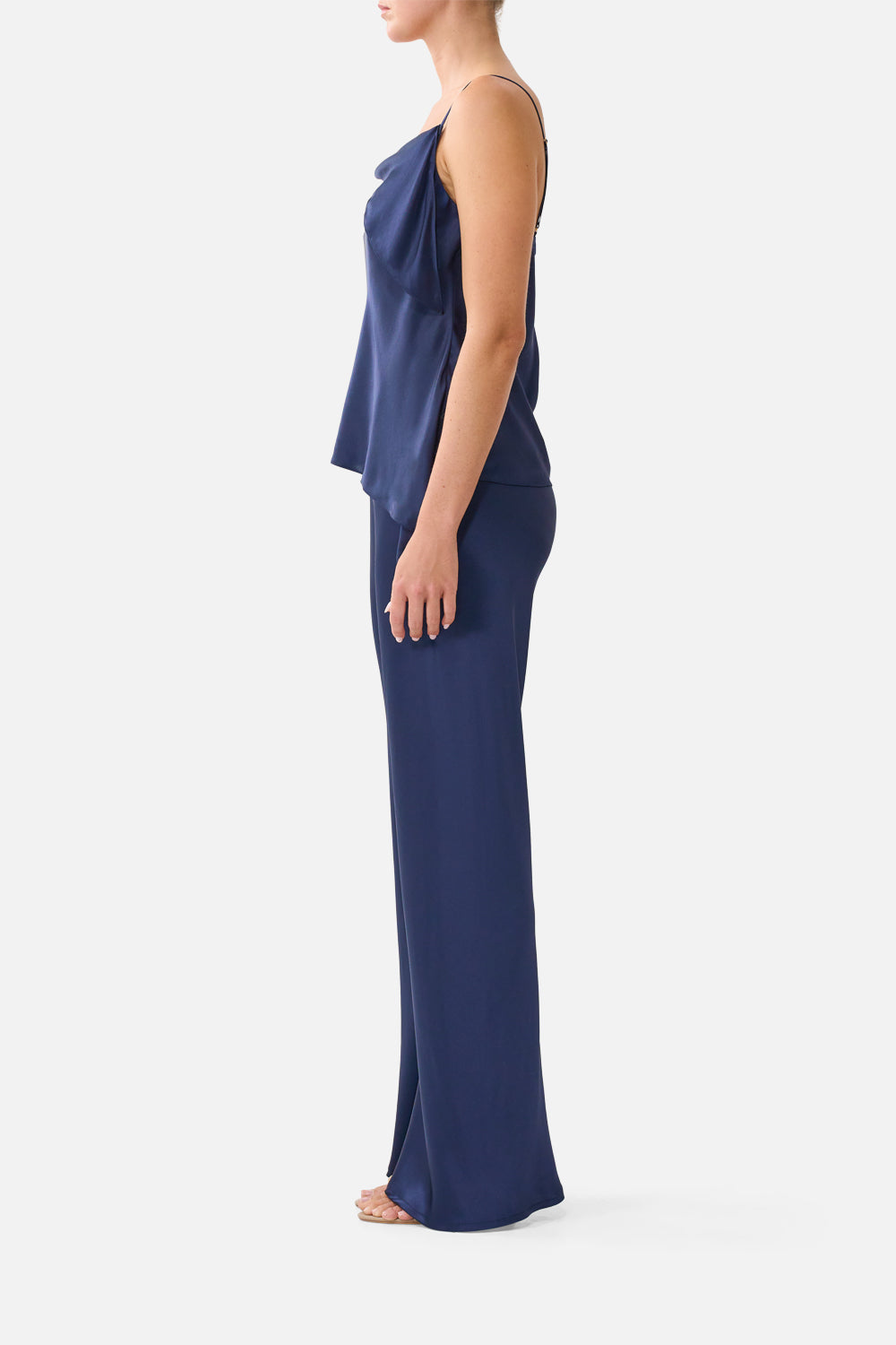The CAMILLA Bias Cut Drawstring Pant Silk Essentials in our Silk Essentials print.