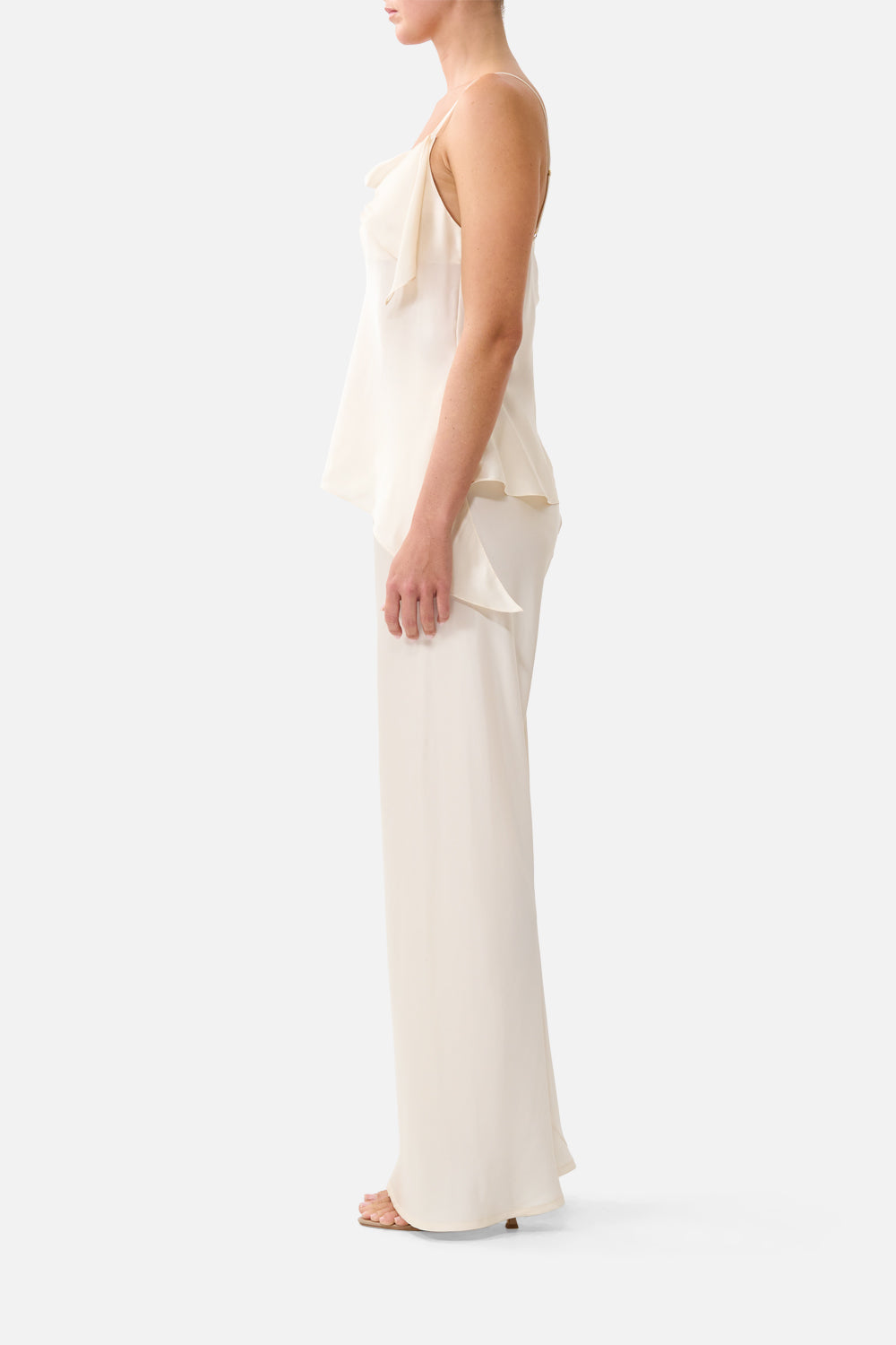 The CAMILLA Bias Cut Drawstring Pant Silk Essentials in our Silk Essentials print.