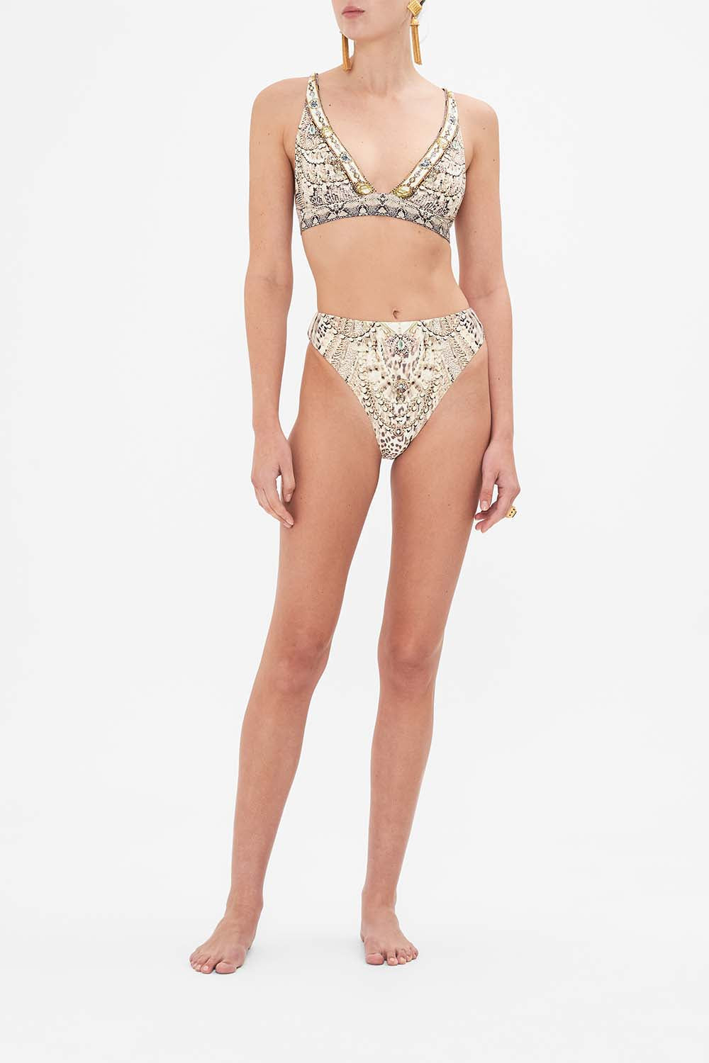 CAMILLA printed bra in Looking Glass Housese print 