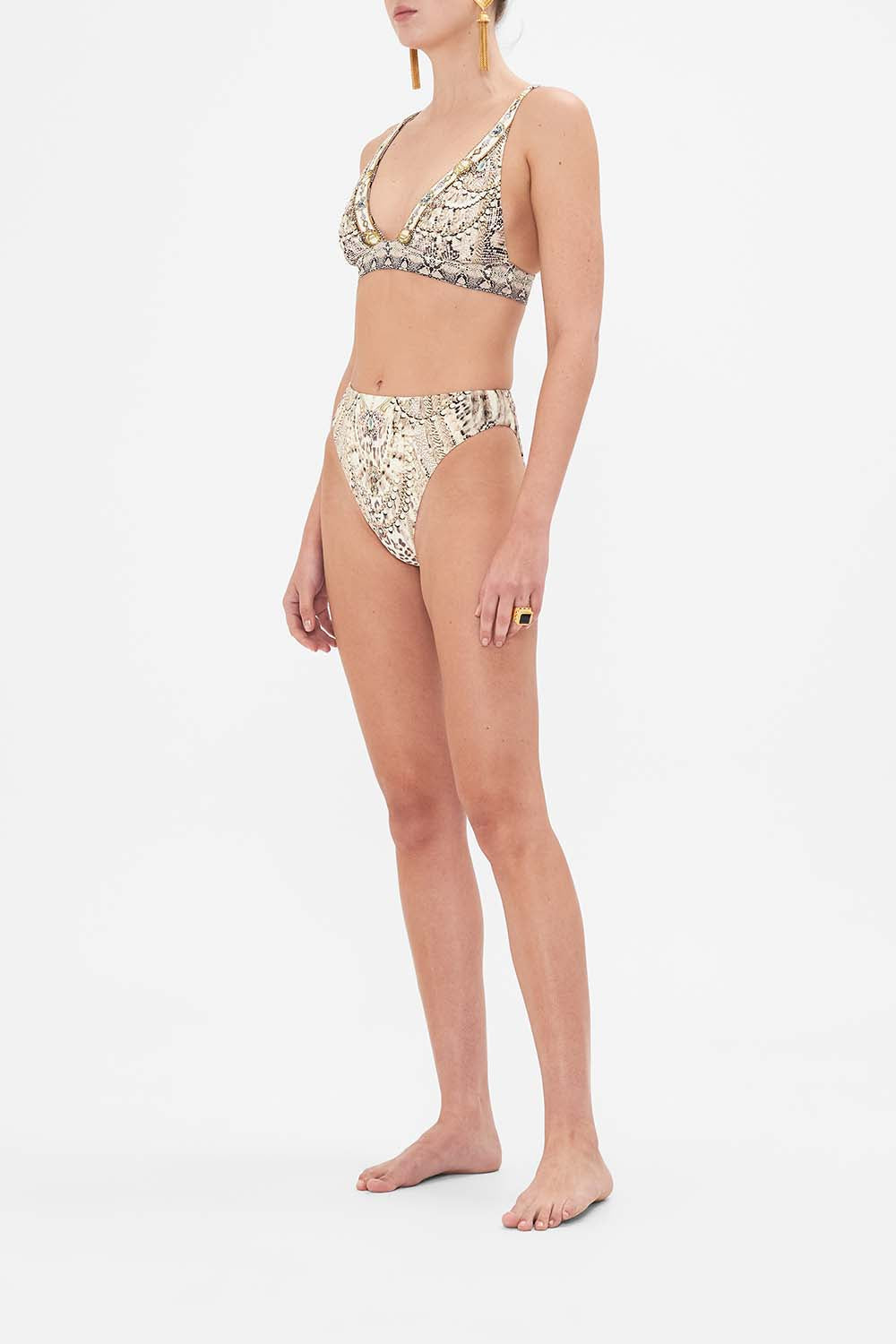 CAMILLA printed bra in Looking Glass Housese print 