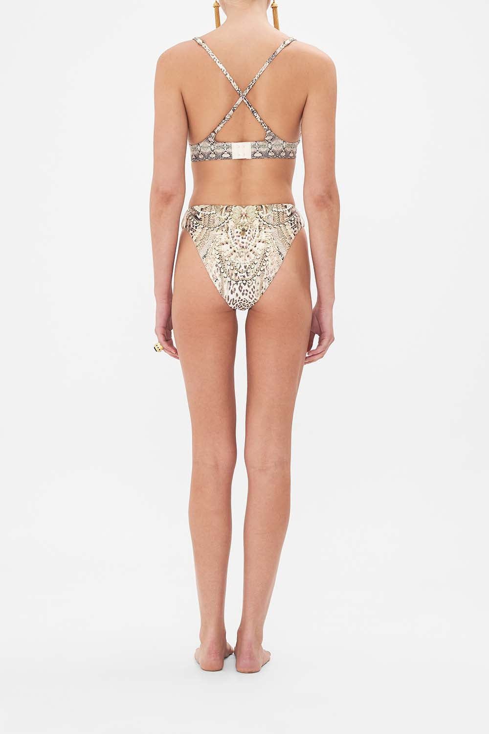 CAMILLA printed bra in Looking Glass Housese print 