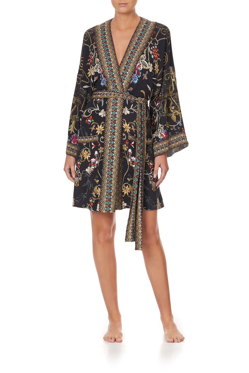 LOUNGE KIMONO WITH TIE BELT DANCING IN THE DARK