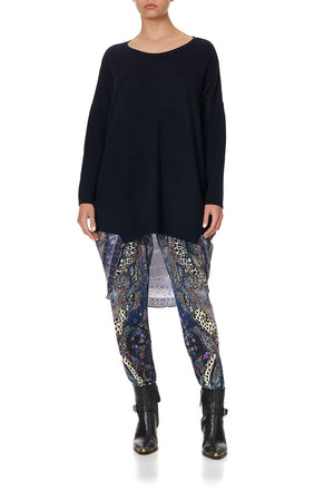 LONG SLEEVE JUMPER WITH PRINT BACK FESTIVAL EXPRESS