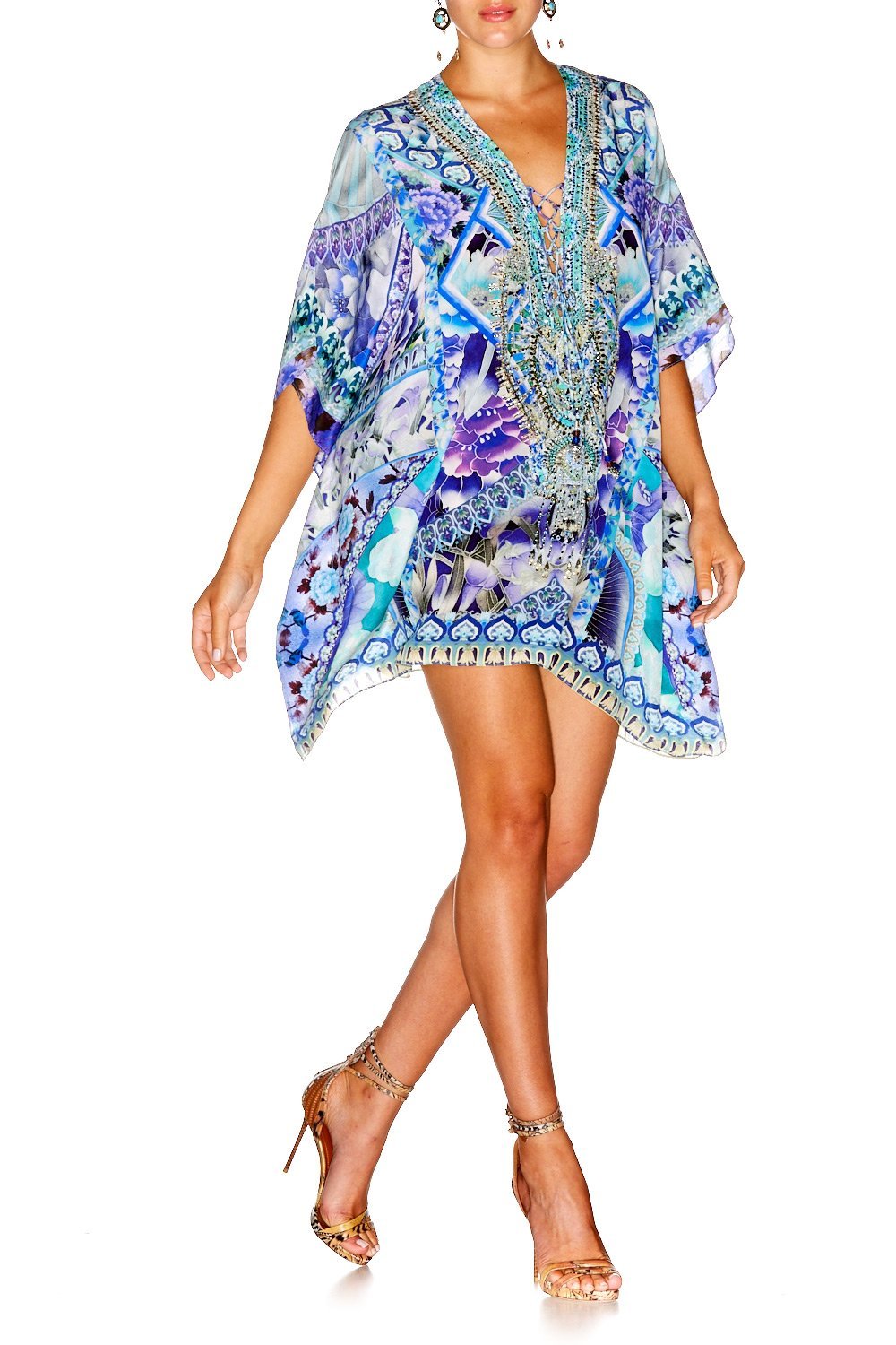 THE BLUE MARKET SHORT LACE UP KAFTAN