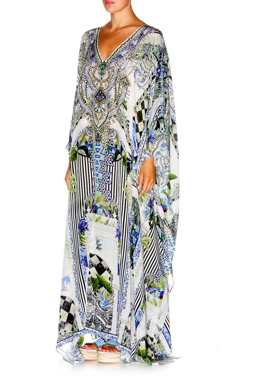 THE SWEET ESCAPE SLIT FRONT & SLEEVE KAFTAN